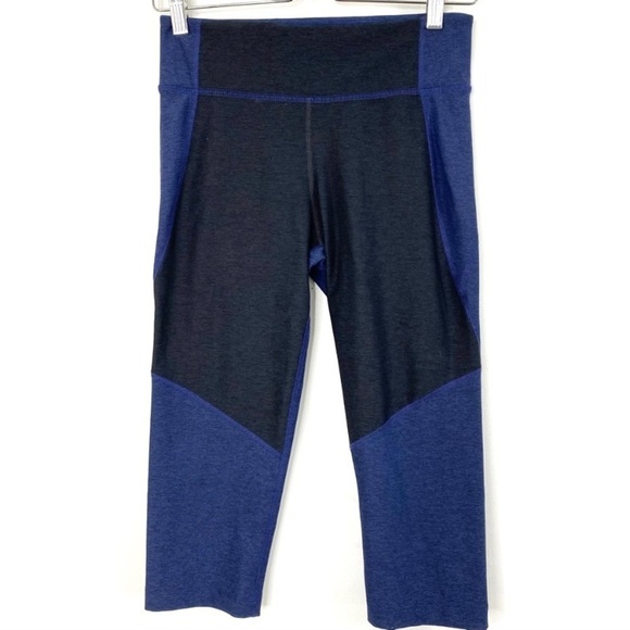 Outdoor Voices ColorBlock Capri Pants in Blue & Black Size M - Picture 3 of 9